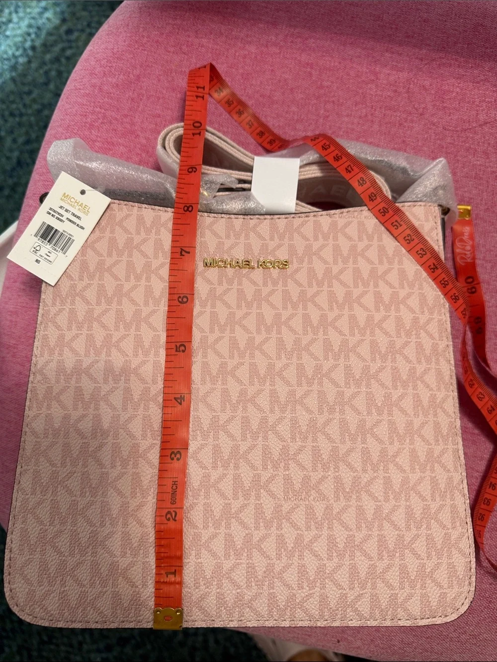 Michael Kors Blush Pink Crossbody with Matching Card Case